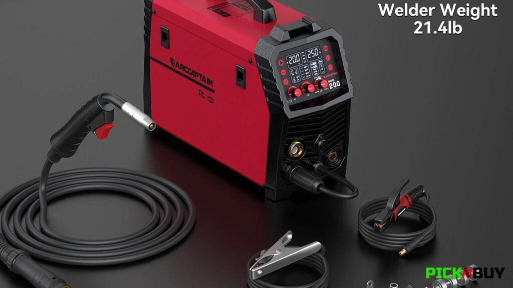 RC Captain 200 Amp 6-in-1 Welder Best Gasless MIG Welders