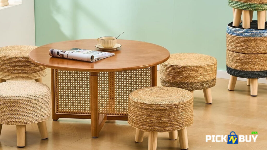 Pimlico Natural Seagrass Ottoman Footrest